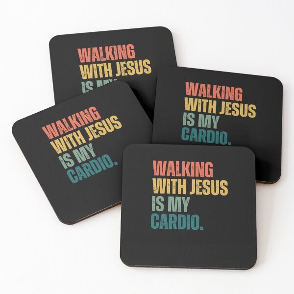 Item preview, Retro Walking with Jesus is my Cardio funny Christian runner designed and sold by snowry.