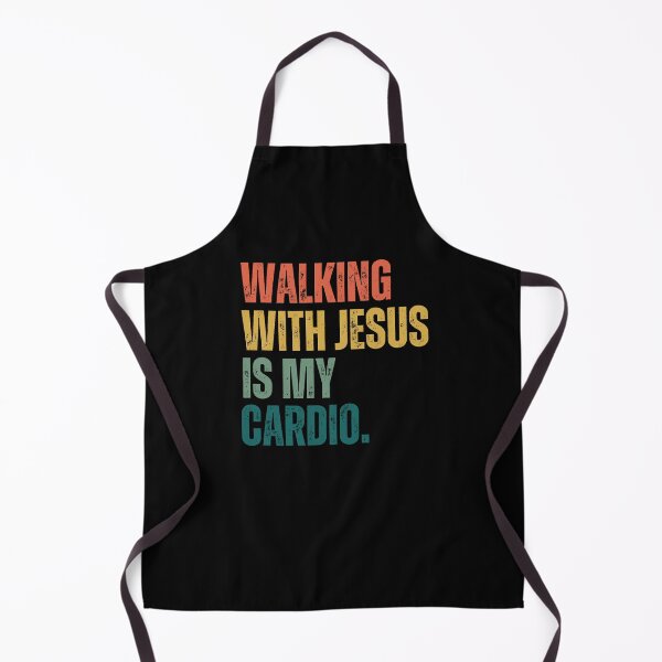 Item preview, Retro Walking with Jesus is my Cardio funny Christian runner designed and sold by snowry.