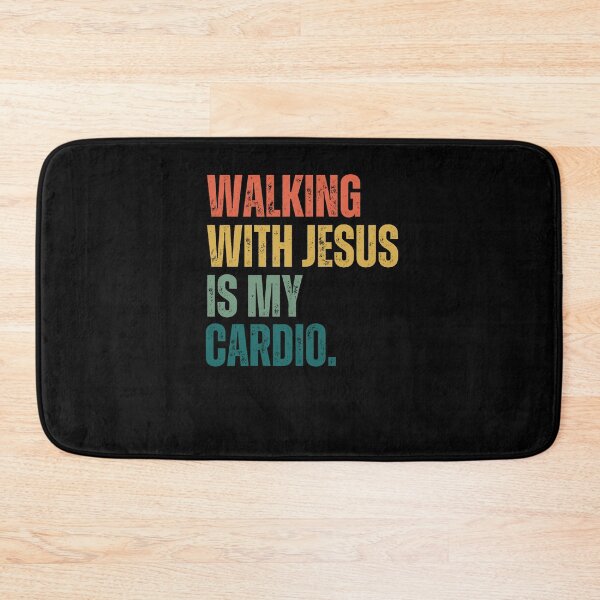 Item preview, Retro Walking with Jesus is my Cardio funny Christian runner designed and sold by snowry.