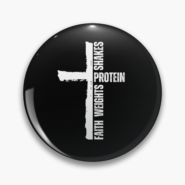 Item preview, Faith Weights Protein Shakes Christian gym cool cross designed and sold by snowry.