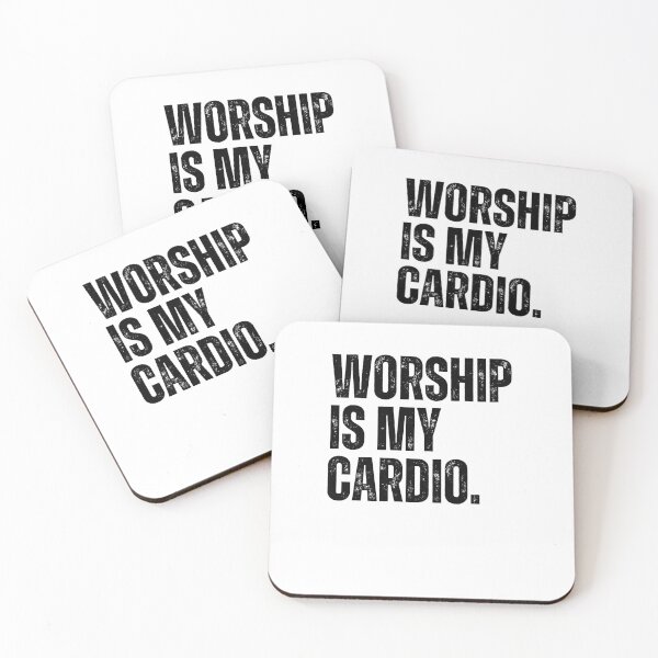 Item preview, Worship is my Cardio funny Christian Faith runner running designed and sold by snowry.
