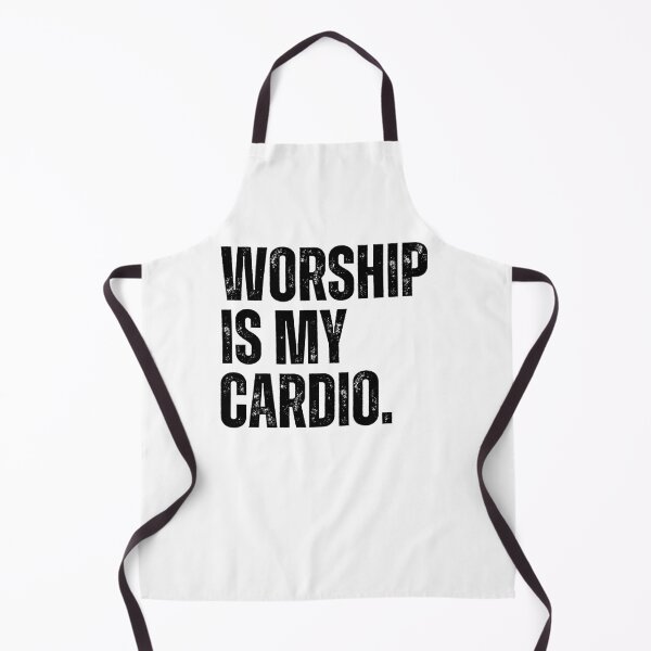 Item preview, Worship is my Cardio funny Christian Faith runner running designed and sold by snowry.