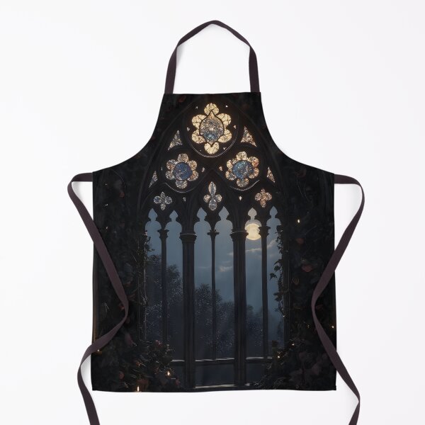 Item preview, A gothic cathedral archway with stunningly intricate stained glass designed and sold by Velvet Night Art.