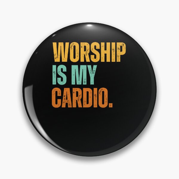 Item preview, Worship is my Cardio funny Christian retro runner running designed and sold by snowry.