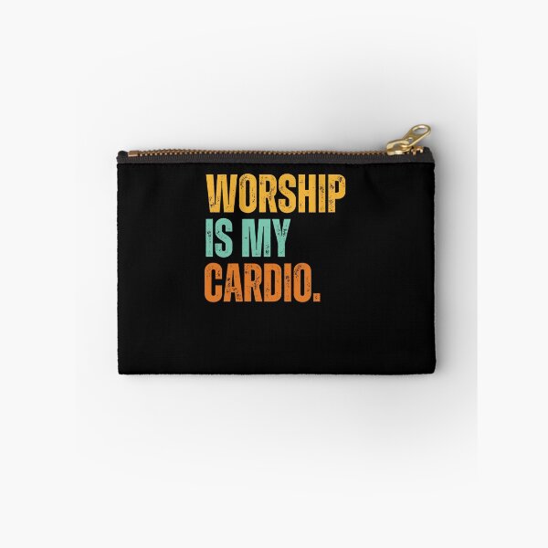 Item preview, Worship is my Cardio funny Christian retro runner running designed and sold by snowry.