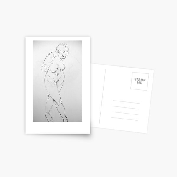 Pensive Postcard