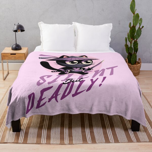 Item preview, Silent But Deadly – Ninja Cat Stealth Mode designed and sold by DARK_NOVA.