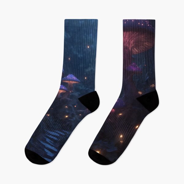 Item preview, A mystical fantasy forest bathed in an ethereal glow designed and sold by Velvet Night Art.