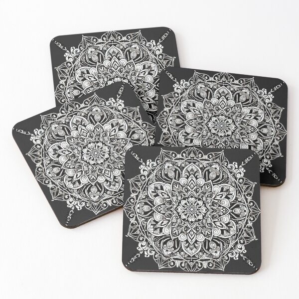 Item preview, Black and White Mandala - Geometric Art Pattern designed and sold by Desireehaz.