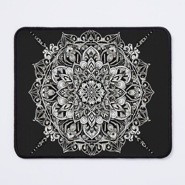 Item preview, Black and White Mandala - Geometric Art Pattern designed and sold by Desireehaz.
