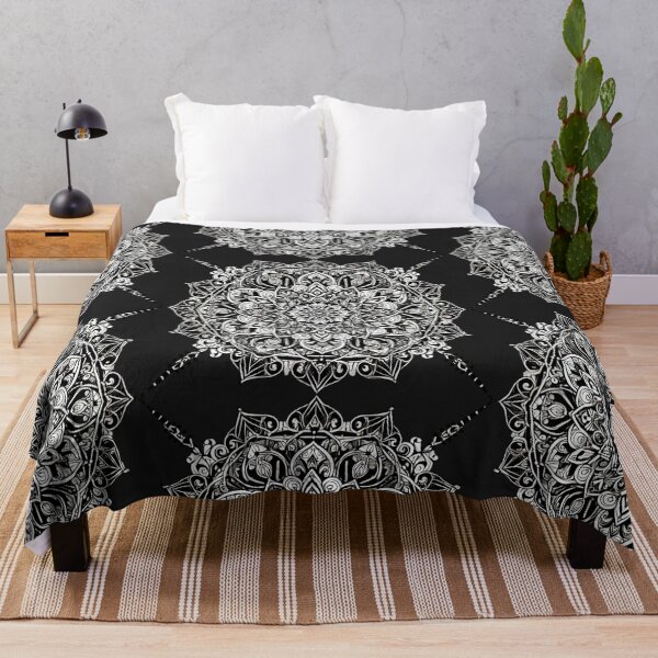 Item preview, Black and White Mandala - Geometric Art Pattern designed and sold by Desireehaz.