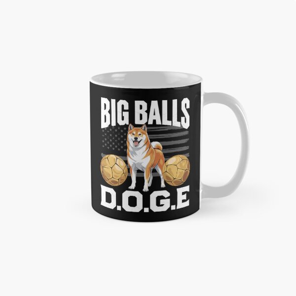 Item preview, Doge In Big Balls We Trust - This funny gift is perfect for meme lovers, cryptocurrency enthusiasts, Dogecoin fans, and those who enjoy bold, standout style. designed and sold by ZyziowskyArt.