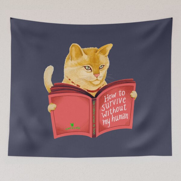 Item preview, How to survive without my human - Cat-manual designed and sold by Rômulo Queiroz.