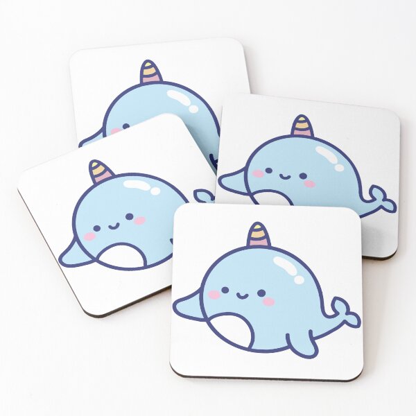 Item preview, Cute Narwhal with Rainbow Unicorn designed and sold by prettytoon.