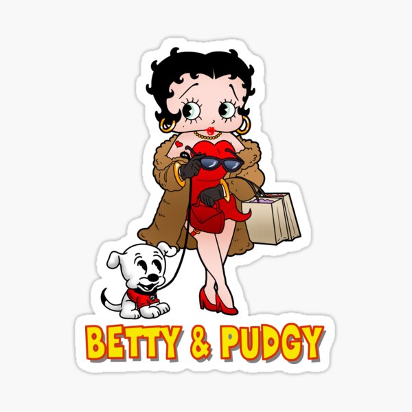 Item preview, Betty Boop Shop Sticker designed and sold by Duggl Designs.