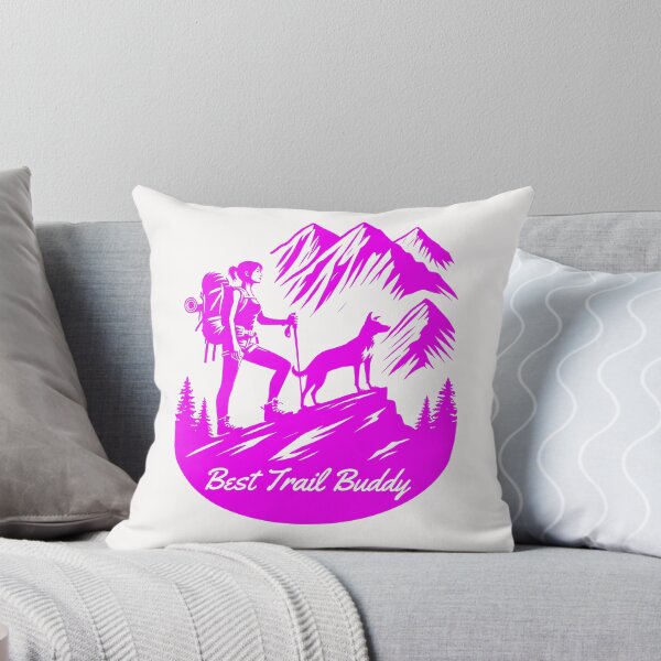 Item preview, Best Trail Buddy – Hiking with Your Dog: Hot Magenta Edition designed and sold by Fikuall.