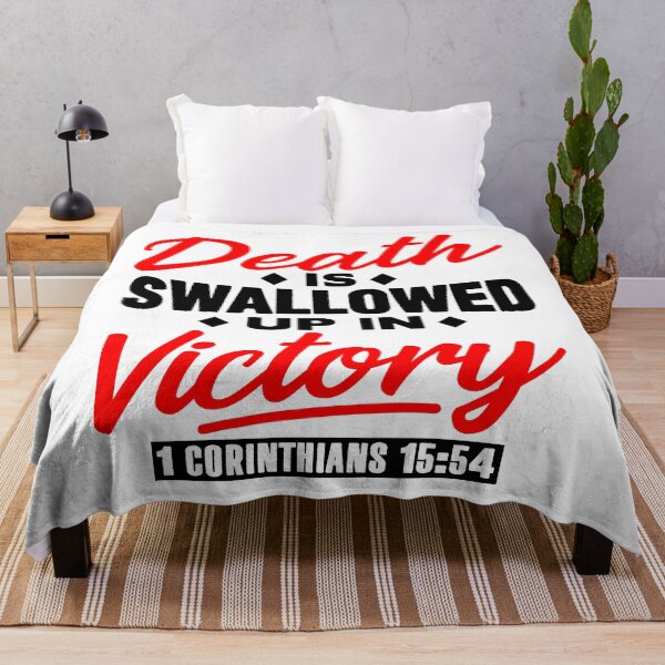 Item preview, 1 Corinthians 15:54 Death Is Swallowed Up In Victory designed and sold by plushism.