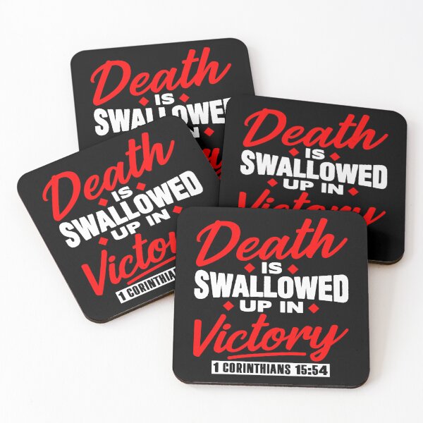 Item preview, 1 Corinthians 15:54 Death Is Swallowed Up In Victory designed and sold by plushism.