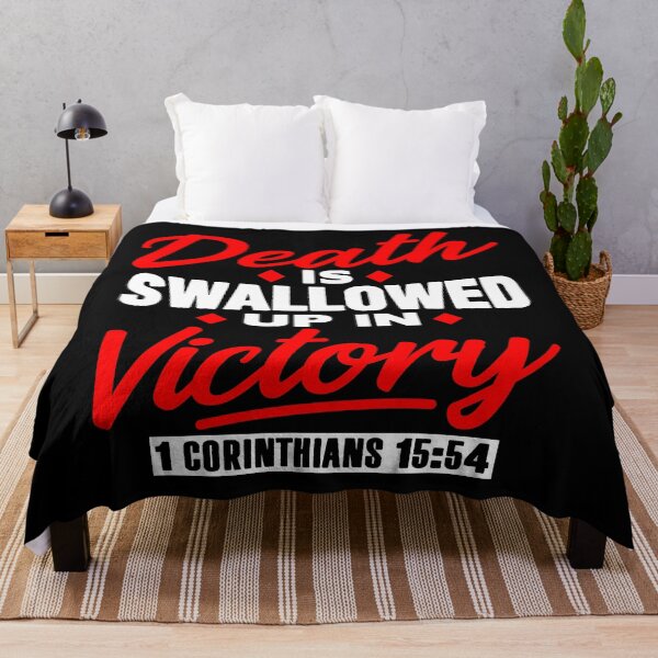 Item preview, 1 Corinthians 15:54 Death Is Swallowed Up In Victory designed and sold by plushism.