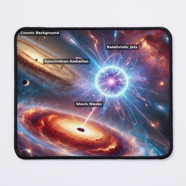 Item preview, Scientific visualization of a pulsar and a supernova designed and sold by Z-Warsztatu.