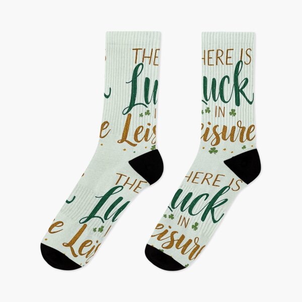 Item preview, There Is Luck in Leisure – St. Patrick’s Day Motivational Design 2 designed and sold by SteadyRolling.