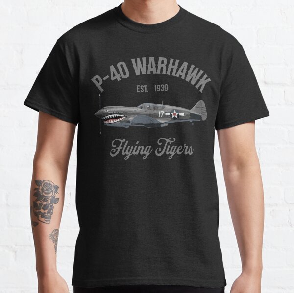 Vista previa del artículo con la obra «Tigres Voladores P-40 Warhawk», diseñado y vendido por DocRogerThat.