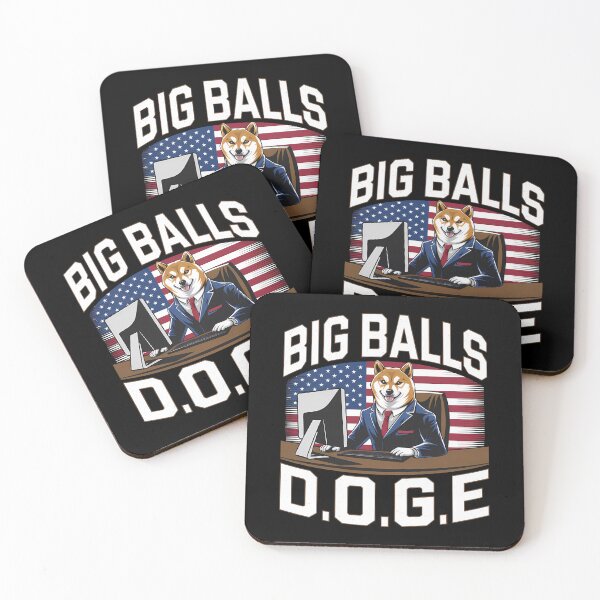 Item preview, Doge In Big Balls We Trust - This funny gift is perfect for meme lovers, cryptocurrency enthusiasts, Dogecoin fans, and those who enjoy bold, standout style. designed and sold by ZyziowskyArt.