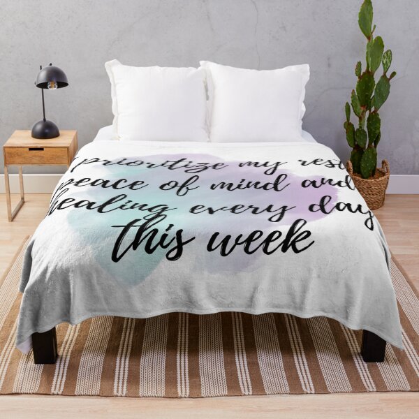 Item preview, I prioritize my rest, peace of mind and healing every day this week - Positive Affirmations - Weekly [ 2025 - Collection ] designed and sold by elmsstudios.