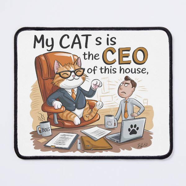 Item preview, My Cat is the CEO – Funny Boss Cat Office Humor designed and sold by luckytua789.