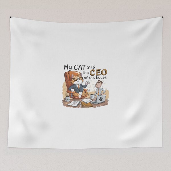 Item preview, My Cat is the CEO – Funny Boss Cat Office Humor designed and sold by luckytua789.