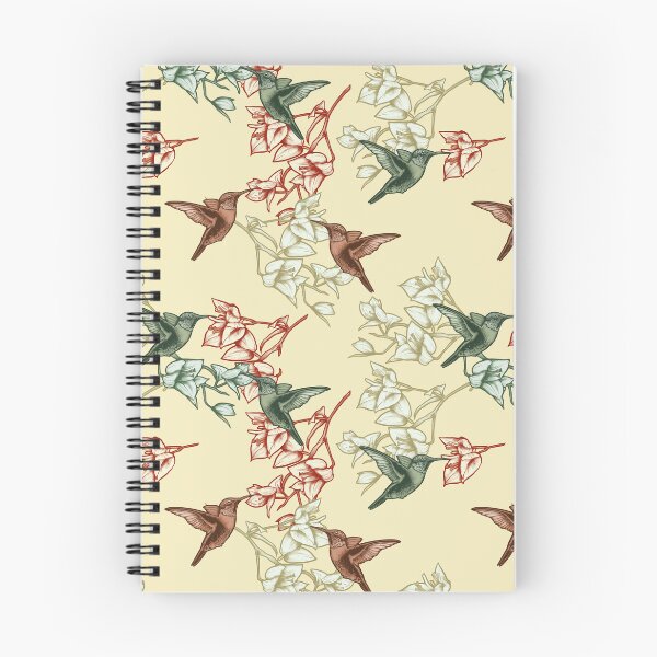 Item preview, Seamless pattern of hummingbirds flying in the garden designed and sold by Rômulo Queiroz.
