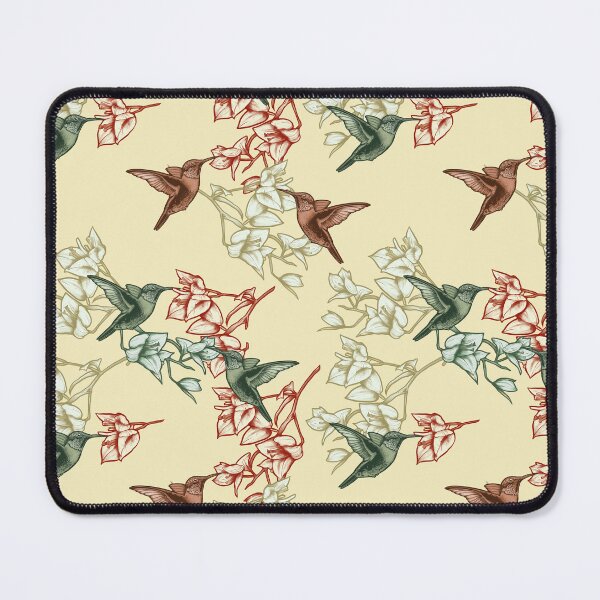 Item preview, Seamless pattern of hummingbirds flying in the garden designed and sold by Rômulo Queiroz.