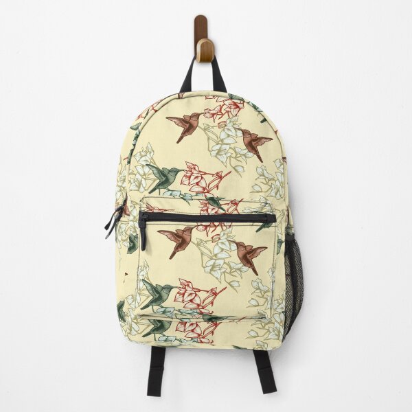Item preview, Seamless pattern of hummingbirds flying in the garden designed and sold by Rômulo Queiroz.