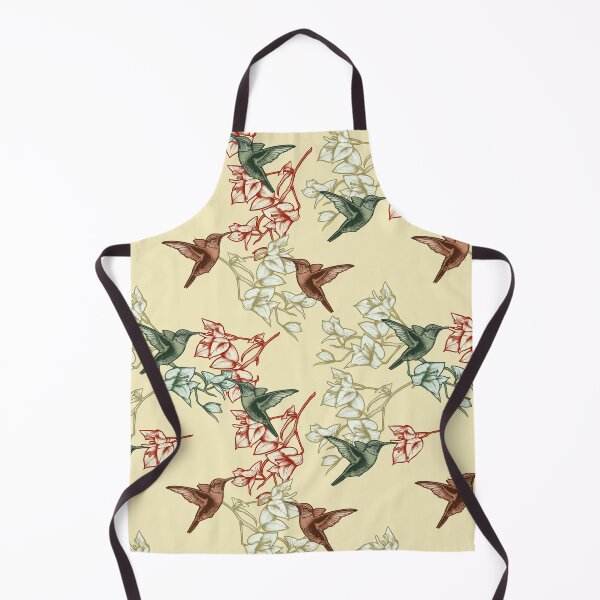Item preview, Seamless pattern of hummingbirds flying in the garden designed and sold by Rômulo Queiroz.