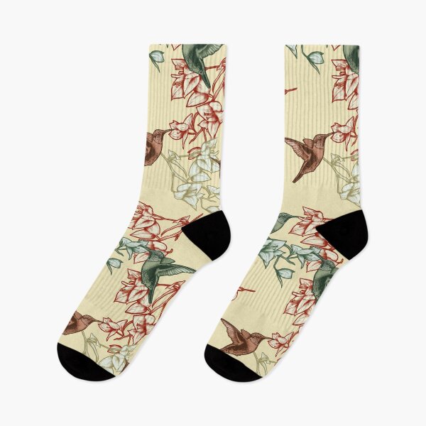 Item preview, Seamless pattern of hummingbirds flying in the garden designed and sold by Rômulo Queiroz.