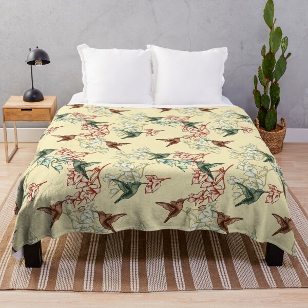 Item preview, Seamless pattern of hummingbirds flying in the garden designed and sold by Rômulo Queiroz.