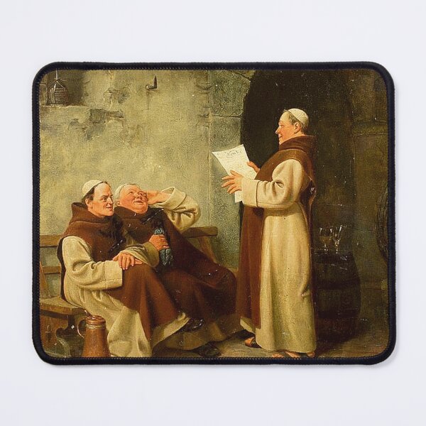 Item preview, Monks in the Wine Cellar Reading designed and sold by tomorrowsart.