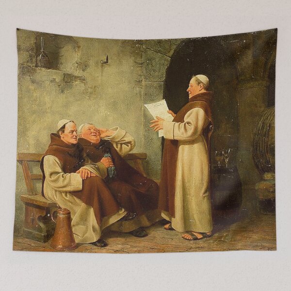 Item preview, Monks in the Wine Cellar Reading designed and sold by tomorrowsart.