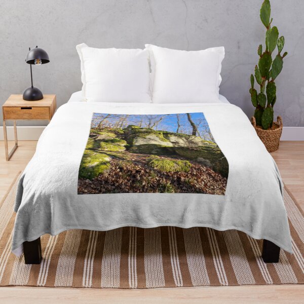 Item preview, Mossy Boulders in a Sunlit Winter Forest designed and sold by World-Shop25.