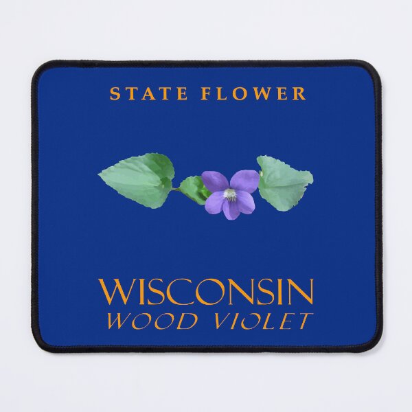 Item preview, Wisconsin Territory Flower The Wood Violet designed and sold by taiche.
