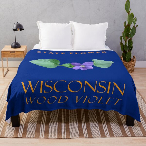 Item preview, Wisconsin Territory Flower The Wood Violet designed and sold by taiche.