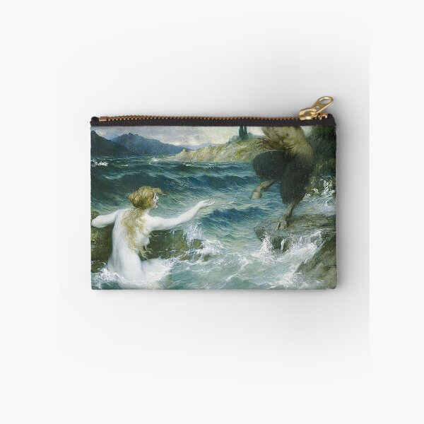 Item preview,  Mermaid Tempting a Satyr into the Water - Ferdinand Leeke designed and sold by Vintage Designs +.