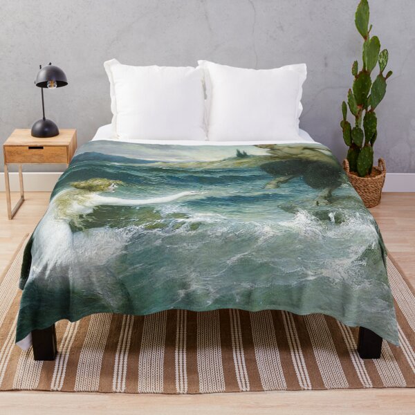 Item preview, Mermaid Tempting a Satyr into the Water - Ferdinand Leeke designed and sold by Vintage Designs +.