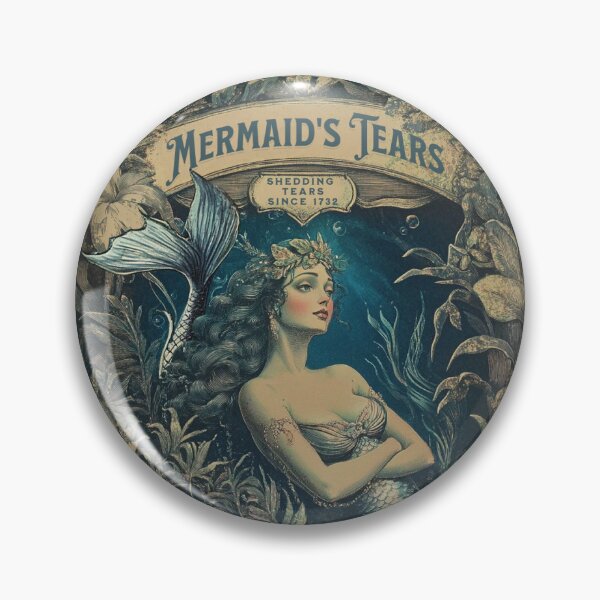 Item preview, Mermaid Tear's Potion Bottle Label designed and sold by Lawn Walker.