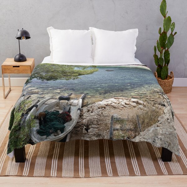 Item preview, Chiancamasidde Beach: Fishing Boat on the Gargano Coast designed and sold by EpicVistas.