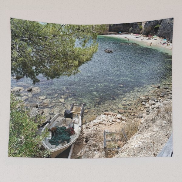 Item preview, Chiancamasidde Beach: Fishing Boat on the Gargano Coast designed and sold by EpicVistas.