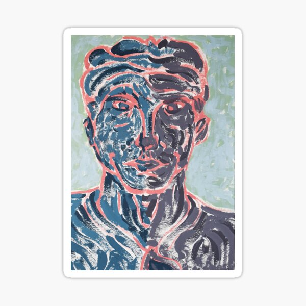 Vista previa del artículo con la obra «Autorretrato abstracto de mí mismo», diseñado y vendido por maxjones436.