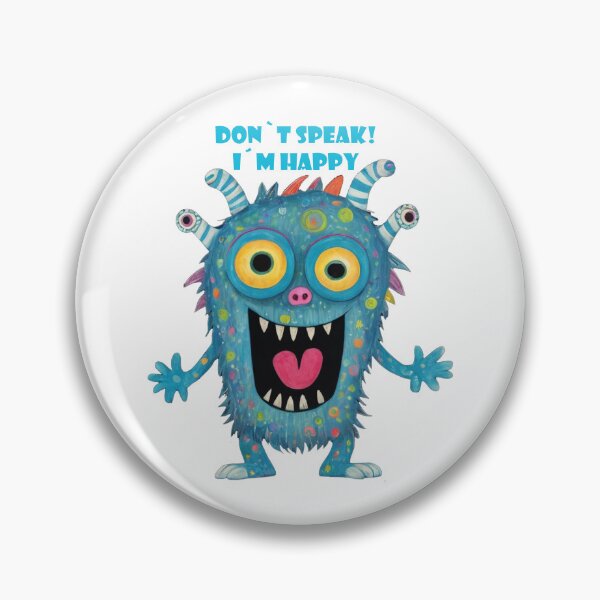 Artikelvorschau, Friendly Monster, Dont speak! I am Happy, Friendly Doodle entworfen und verkauft von KayUweRott.