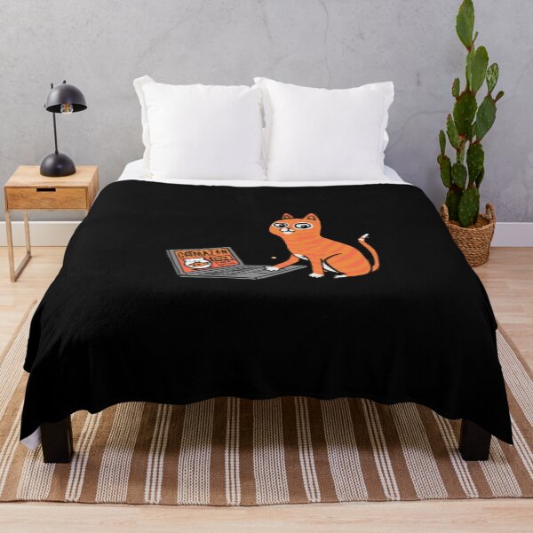 Item preview, Orange Cat with a PC designed and sold by PB-Sandwich.
