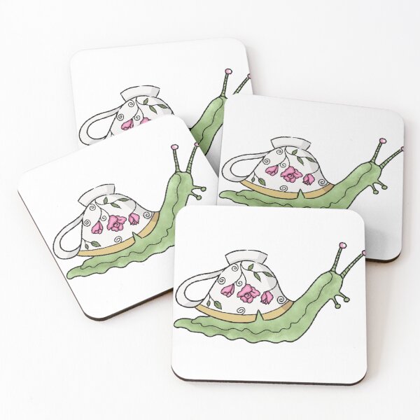 Item preview, Green snail with cup  designed and sold by Fuchsiella.